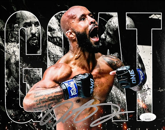 Demetrious Mighty Mouse Johnson Signed 8x10 UFC Collage Photo JSA Sports Integrity