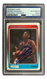 Dennis Rodman Signed 1988 Fleer #43 Pistons Rookie Card PSA/DNA