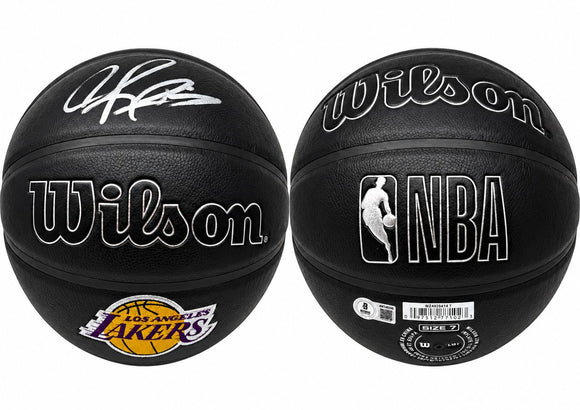 Dennis Rodman Signed Los Angeles Lakers Black NBA Wilson Logo Basketba ...