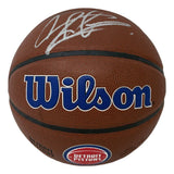 Dennis Rodman Signed Detroit Pistons NBA Wilson Logo Basketball JSA QR