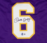 Derek Curiel LSU Signed Purple Baseball Jersey BAS