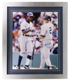 Derek Jeter Alfonso Soriano Signed Framed New York Yankees 16x20 Photo PSA LOA Sports Integrity