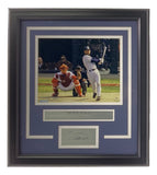 Derek Jeter Framed 8x10 Yankees vs Red Sox Photo w/ Laser Engraved Signature