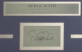 Derek Jeter Framed 8x10 Yankees Dive In Stands Photo w/ Laser Engraved Signature Sports Integrity