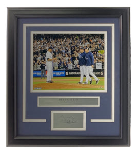 Derek Jeter Framed 8x10 Yankees Rivera Farewell Photo w/Laser Engraved Signature