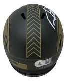 Derrick Henry Signed Baltimore Ravens Salute To Service Mini Speed Helmet BAS