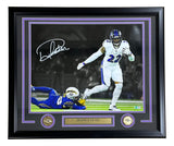 Derrick Henry Signed Framed 16x20 Baltimore Ravens White Jersey Photo BAS