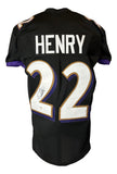 Derrick Henry Baltimore Signed Black Pro-Cut Football Jersey PSA/DNA