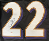 Derrick Henry Baltimore Signed Black Pro-Cut Football Jersey PSA/DNA