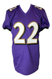 Derrick Henry Baltimore Signed Purple Pro-Cut Football Jersey PSA/DNA