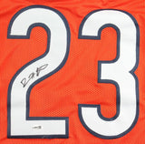 Devin Hester Chicago Signed Orange Pro-Cut Football Jersey JSA QR Hologram
