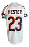 Devin Hester Chicago Signed White Pro-Cut Football Jersey JSA QR Hologram