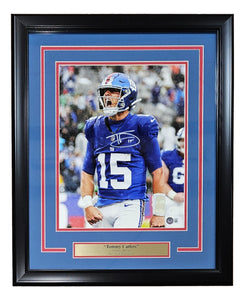 Tommy Devito Signed Framed 11x14 New York Giants Scream Photo BAS ITP Sports Integrity