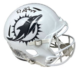 De'Von Achane Signed Dolphins FS Salute To Service Replica Speed Helmet BAS