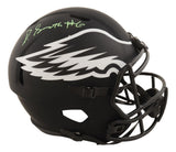 Devonta Smith Signed Philadelphia Eagles FS Eclipse Speed Replica Helmet BAS
