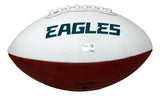 Devonta Smith Signed Eagles Logo Football Fanatics w/ Super Bowl 59 LIX Case