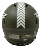 Devonta Smith Signed Eagles FS Salute To Service Speed Replica Helmet Fanatics