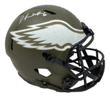 Devonta Smith Signed Eagles FS Salute To Service Speed Replica Helmet Fanatics