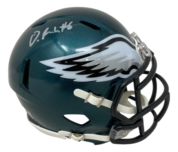Devonta Smith Signed Philadelphia Eagles Mini Speed Helmet Fanatics Sports Integrity
