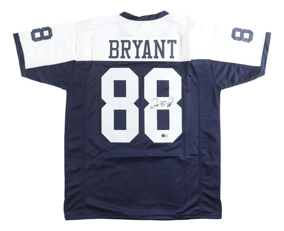 Dez Bryant Dallas Signed Alternate Navy Blue Football Jersey BAS ITP