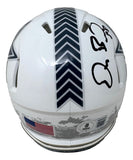 Dez Bryant Signed Dallas Cowboys Salute To Service Mini Speed Helmet BAS