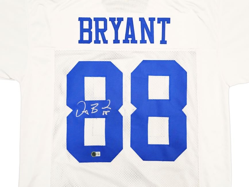Dez Bryant Dallas Signed White Football Jersey BAS ITP – Sports