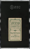 Dick Egan 1910 Sovereign Cigarettes T206 Cincinnati White Border Card SGC