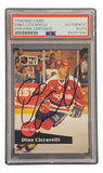 Dino Ciccarelli Signed 1991 Pro Set #258 Washington Capitals Hockey Card PSA/DNA Sports Integrity