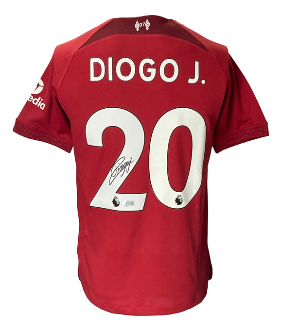 Diogo Jota Signed Liverpool FC Red Nike Soccer Jersey BAS