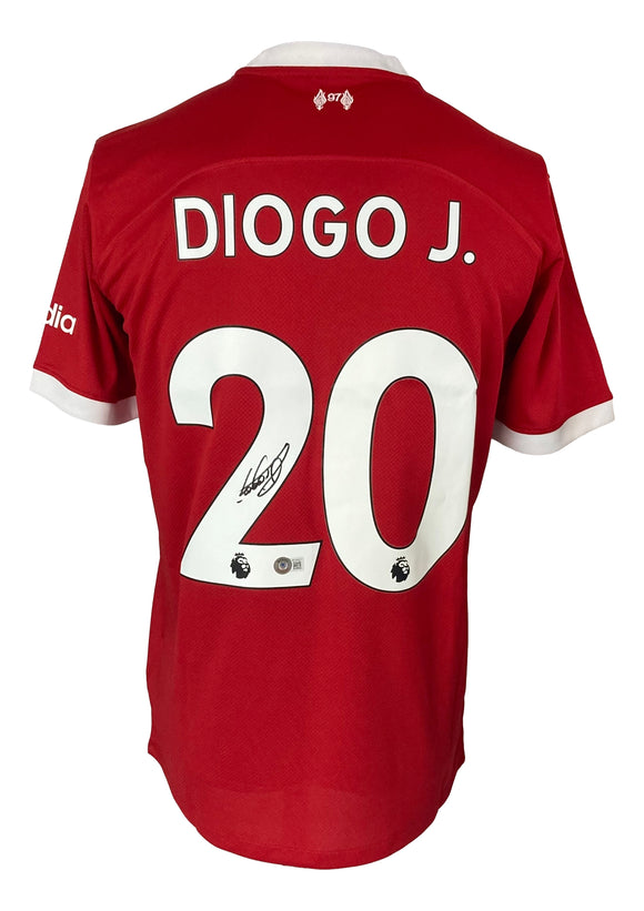 Diogo Jota Signed Liverpool FC Red Nike Soccer Jersey BAS Sports Integrity