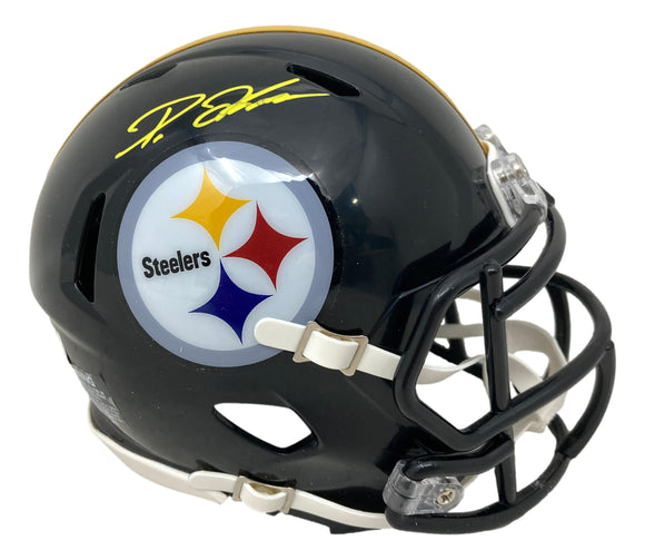 Diontae Johnson Signed Pittsburgh Steelers Flash Mini Speed Helmet BAS Sports Integrity