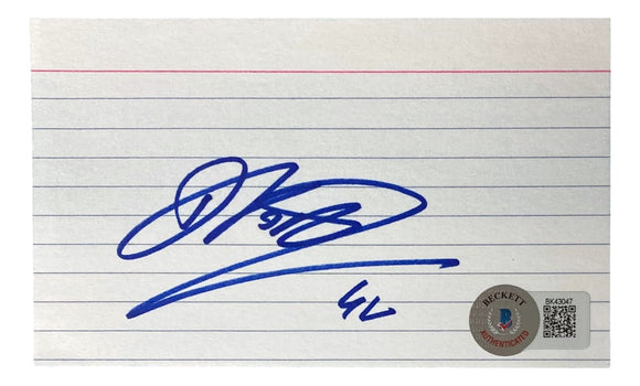 Dirk Nowitzki Dallas Mavericks Signed 3x5 Index Card BAS
