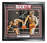 Dolph Lundgren Signed Framed 16x20 Rocky IV Punch Photo Drago Inscribed JSA ITP