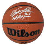 A Dominique Wilkins Atlanta Hawks Signed NBA Wilson I/O Basketball by Sports Integrity, featuring "HHR" inscription and BAS authentication, with his signature and number 21 above the logo.