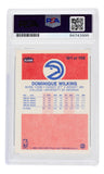Dominique Wilkins Signed 1986 Atlanta Hawks Fleer Card #121 75 NBA Insc PSA/DNA 10