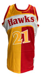 Dominique Wilkins Signed Atlanta Hawks M&N 1986-87 HWC Swingman Jersey JSA Sports Integrity