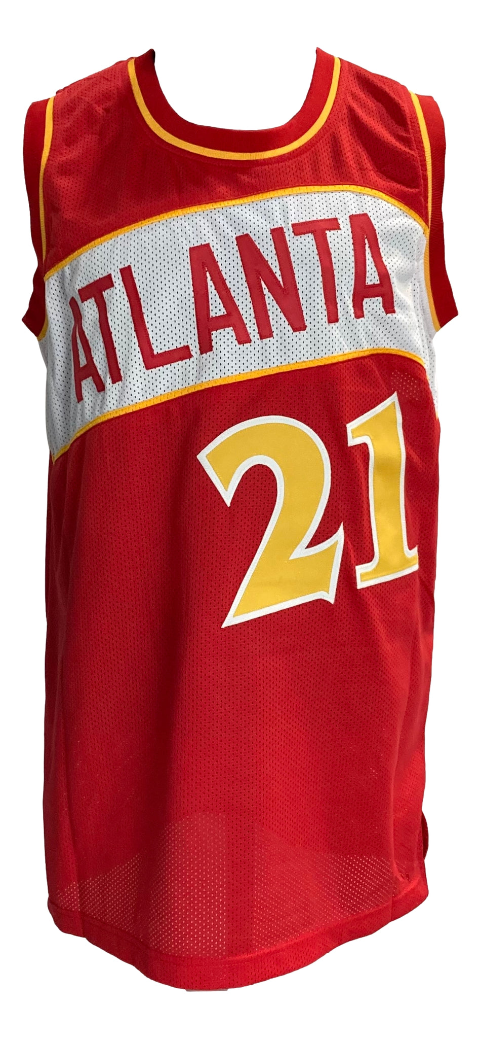 Dominique Wilkins Signed Red Custom Basketball Jersey