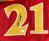 Dominique Wilkins Signed Custom Red Pro-Style Basketball Jersey JSA
