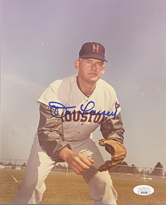 Don Larsen Signed 8x10 Houston Astros Photo JSA AL44209 Sports Integrity