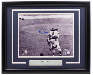 Don Larsen Signed Framed New York Yankees 11x14 Perfect Game Photo Fanatics Sports Integrity