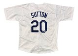 Don Sutton Los Angeles Signed White Baseball Jersey HOF 98 BAS