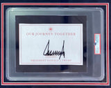 President Donald Trump Signed Framed Book Insert w/ 11x14 Photo PSA/DNA