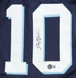 Donte DiVincenzo Villanova Signed Blue Basketball Jersey BAS