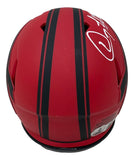 Doug Flutie Signed Buffalo Bills Rave Mini Speed Helmet BAS