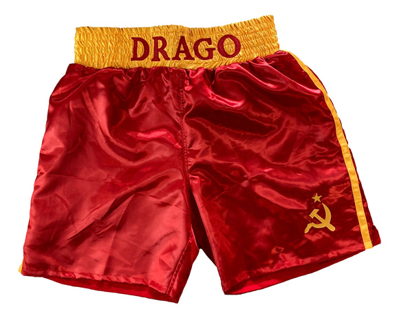 Rocky IV Ivan Drago Custom Movie Boxing Trunks Sports Integrity