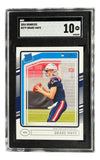 Drake Maye 2024 Donruss #379 New England Patriots Rookie Card SGC GM 10