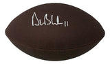 Drew Bledsoe New England Signed Wilson NFL Super Grip Football JSA QR