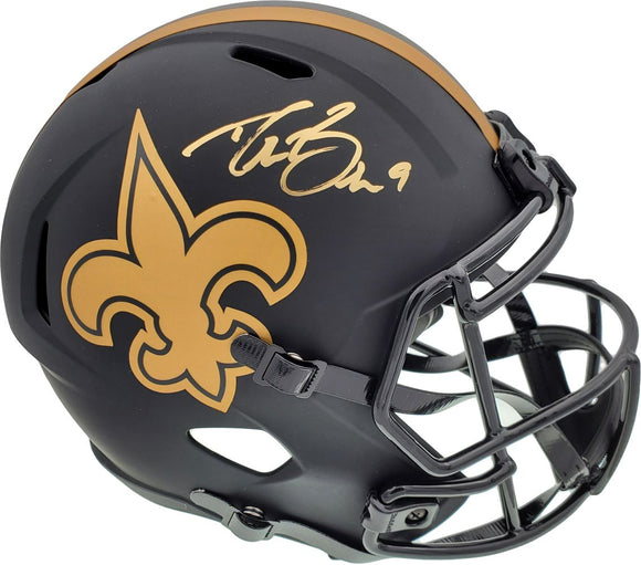 Drew Brees Signed New Orleans Saints Full Size Eclipse Speed Replica Helmet BAS