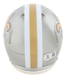 Drew Brees Signed New Orleans Saints Flash Mini Speed Helmet BAS