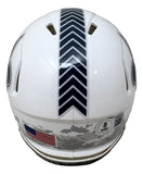 Drew Brees Signed Saints Salute To Service Mini Speed Helmet HOF 26 BAS